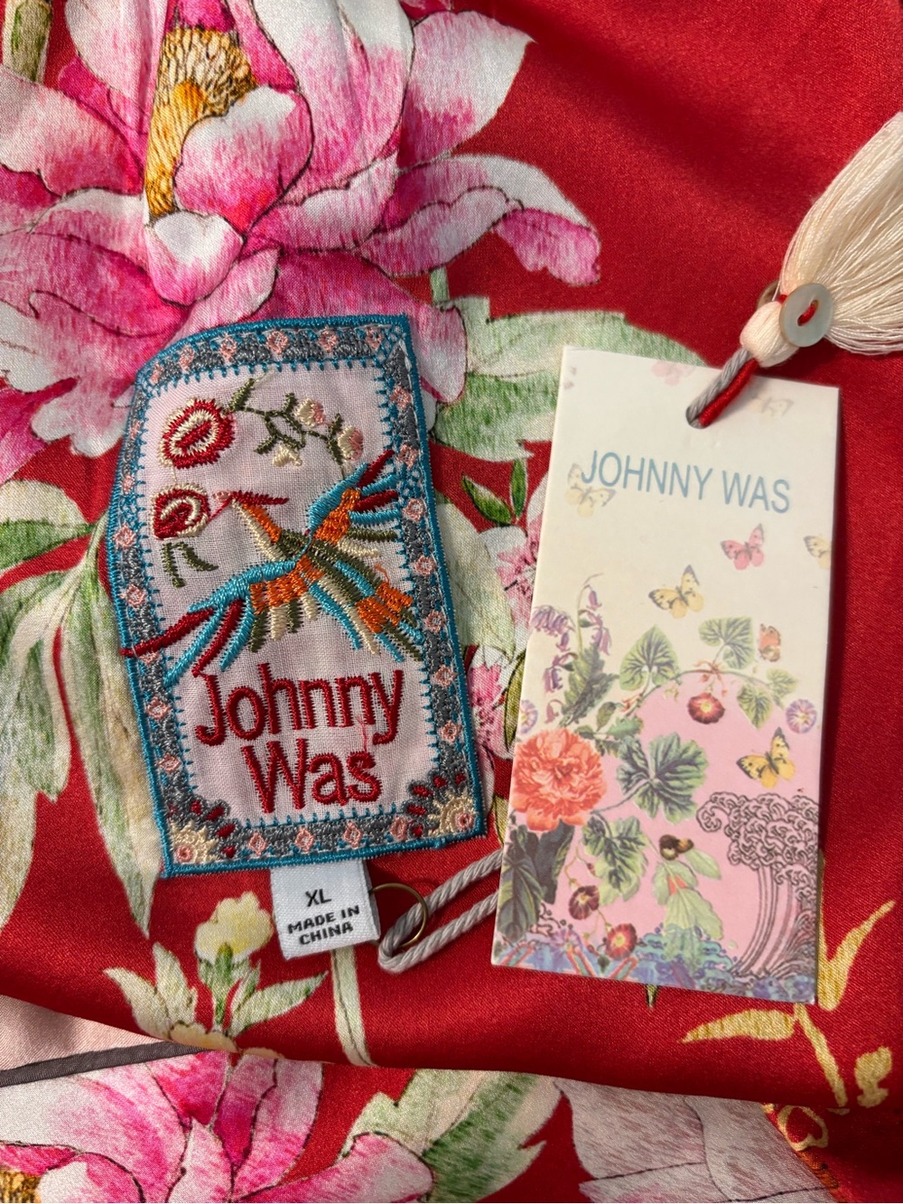 Johnny Was NWT Nailah Silk blend Pajama 3pc Set - Picture 14 of 16